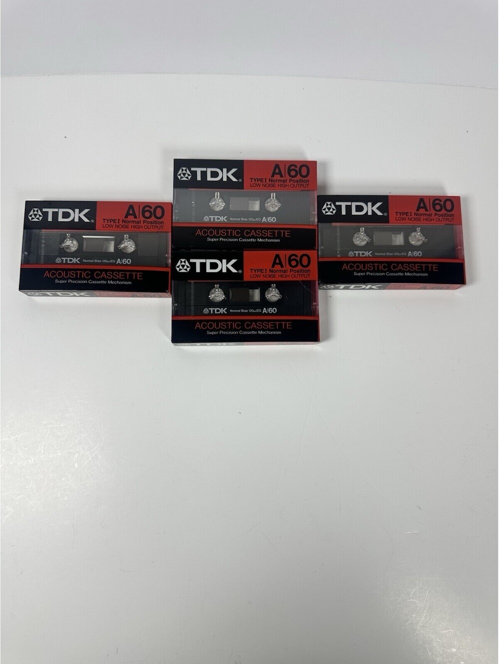 TDK A-60 Cassette Tape New Sealed - Very Rare Lot Of 4 Acoustic